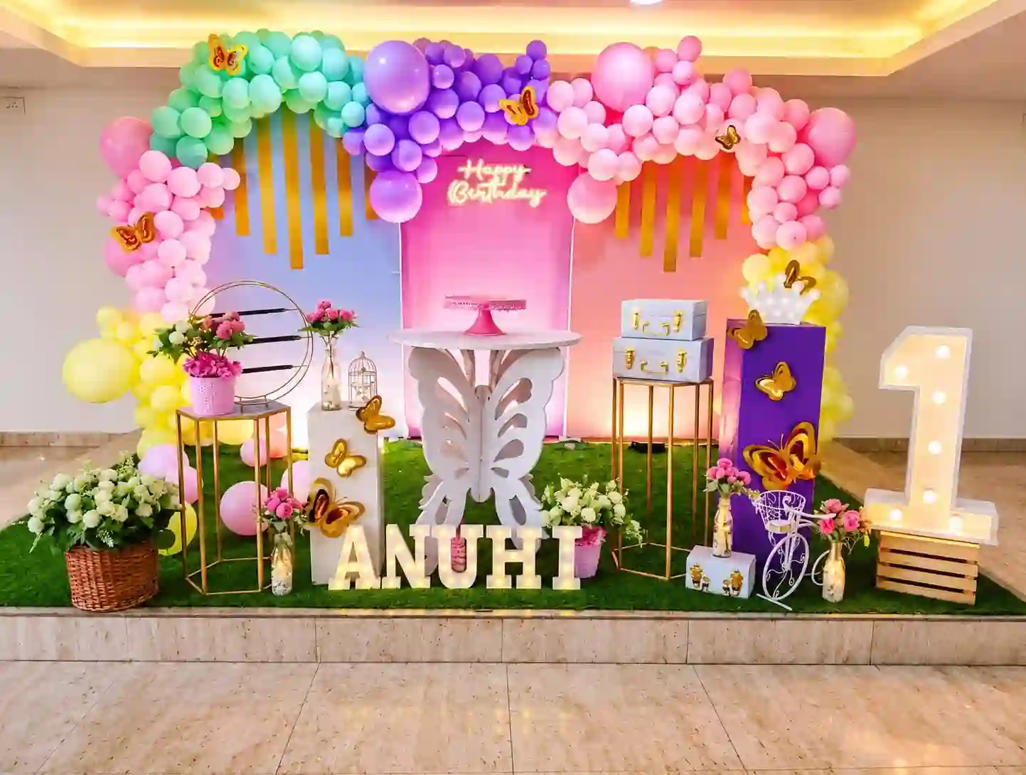 Beautiful Butterfly Theme Birthday